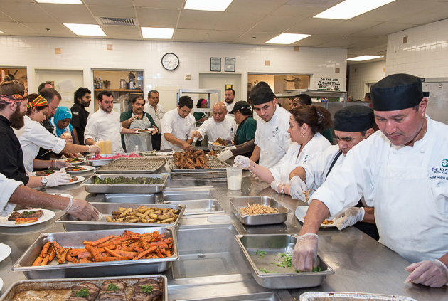 Behind the scenes in the kitchen at last year's Houston Culinary Awards dinner. Photo by Chuck Cook Photography
