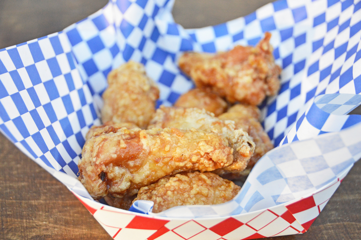 Chicken wings at Sap Sap Thai pop-up