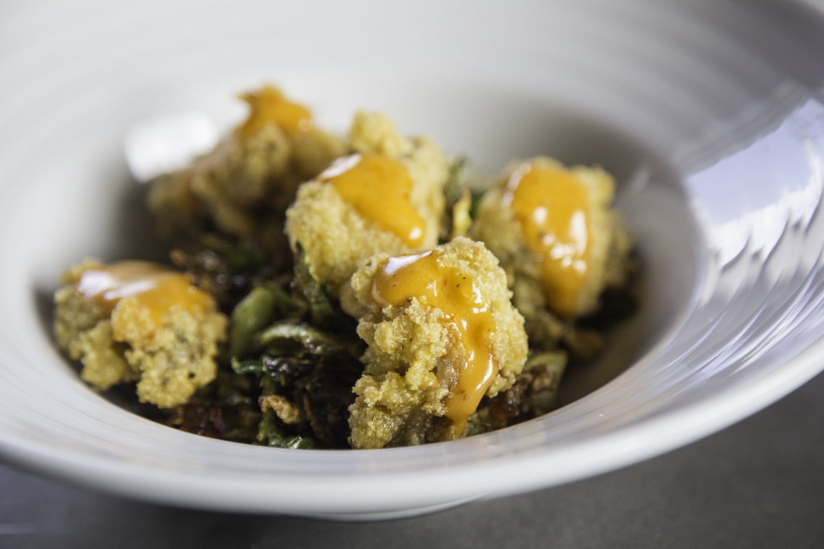 Fried oysters at Field & Tides