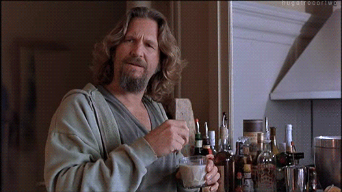 Jeff Bridges plays The Dude in The Big Lebowski (1998)