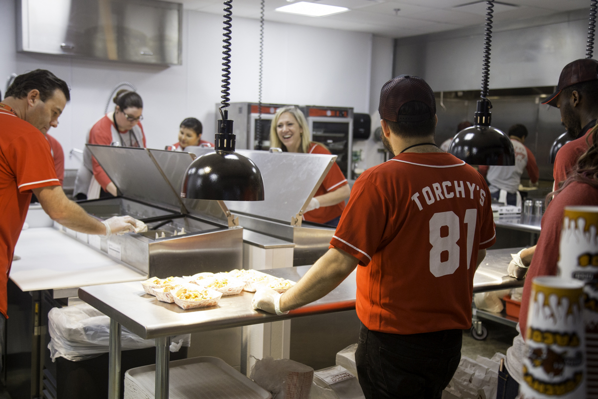 The New Taco and Burger Zone Perched Over a Newly Flattened Minute Maid Park  Outfield