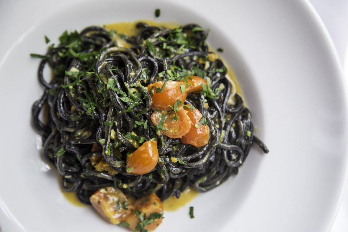 Squid ink pasta