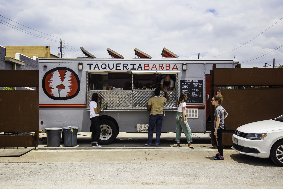 The Taqueria Barba truck, located at 2205 Washington and Hemphill. Photos by Becca Wright