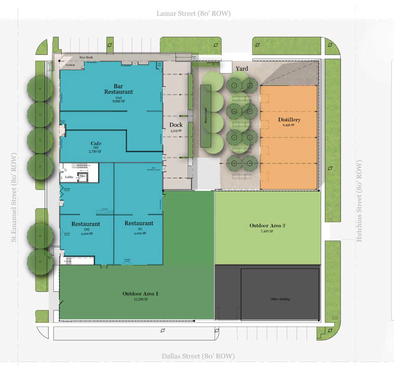 East Village site plan, designed by Mak Studio.
