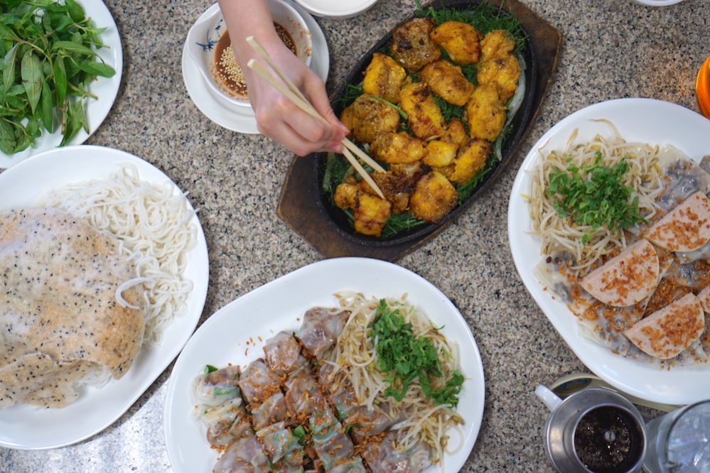 A spread of Vietnamese food at Thien Thanh. Photos by Mai Pham